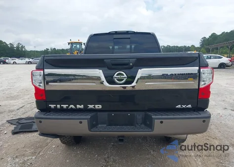 2018 Nissan Titan Xd Platinum Reserve Diesel from USA, damaged, VIN 1N6BA1F41JN524636